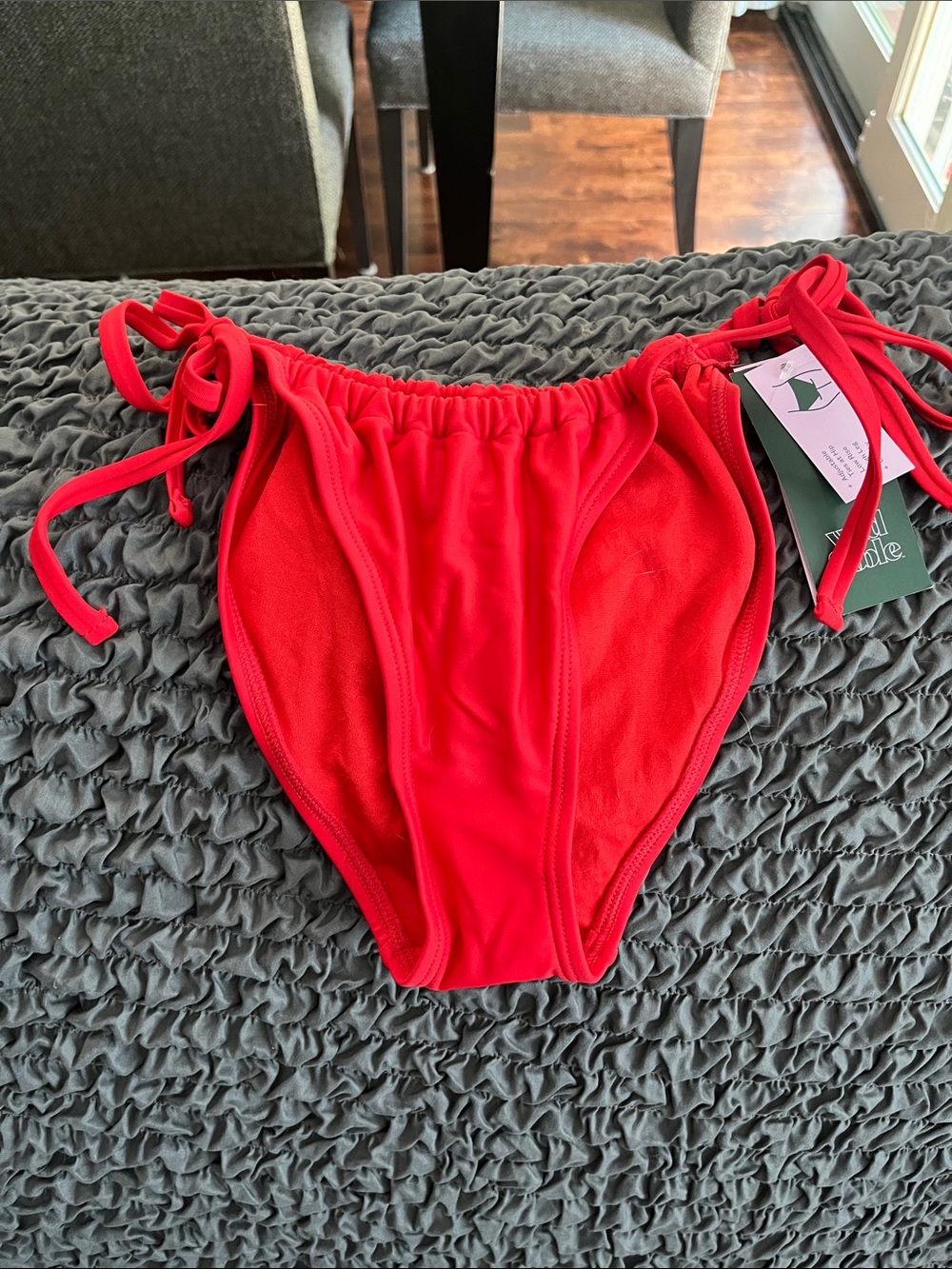 Wild Fable Red Tie-Side Bikini Bottoms
